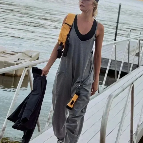 Free People FP Movement Hot Shot Onesie Harem Style Romper Jumpsuit - Picture 1 of 4